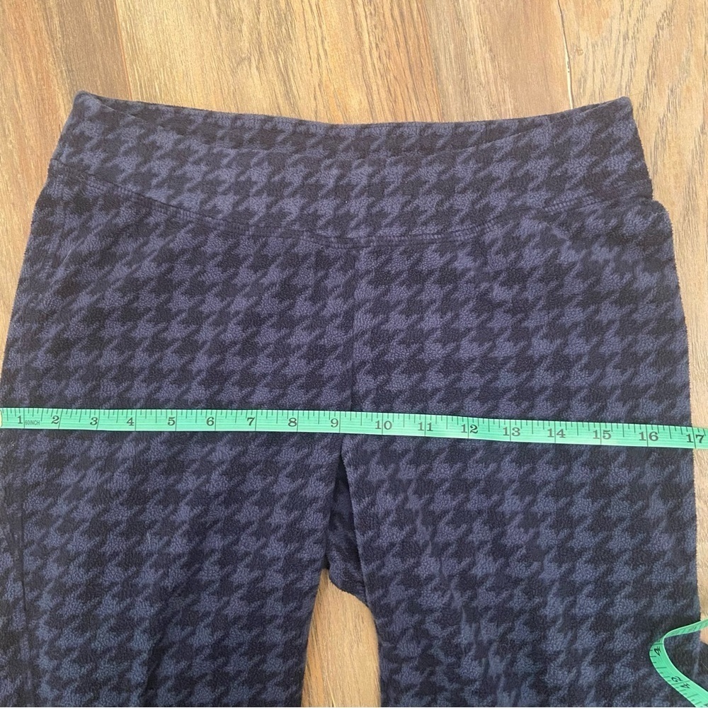 Columbia Base Layer Blue Houndstooth Fleece Leggings - Picture 10 of 16